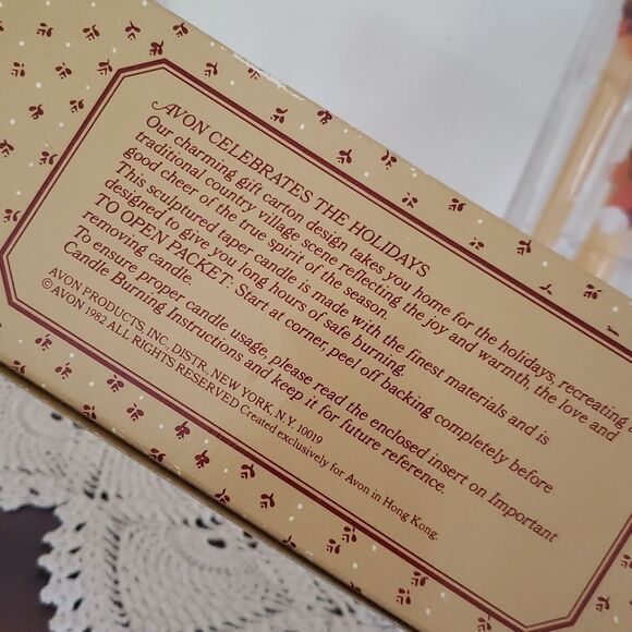 Vintage Avon Shades of Autumn 10" Taper Candles with Spice Garden Fragrance - Picture 3 of 4